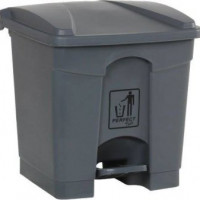 LIXEIRA DE PEDAL 35 LITROS -- Cor : Cinza , litros : 35L 
