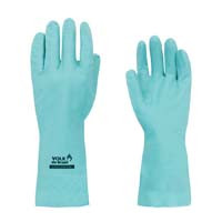 LUVA NITRILA SEM FORRO 33CM VERDE -- tamanho : M , Marca : Volk 