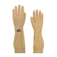 LUVA RANHURADA BEGE S/FORRO -- tamanho : M , Marca : Volk 