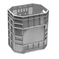 CAIXA VAZADA 70L -- Cor : Cinza , Marca : Novel 