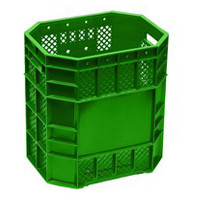 CAIXA VAZADA 70L -- Cor : Verde , Marca : Novel 