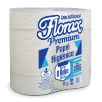 PAPEL HIGIENICO ROLAO PREMIUM 10X500 C/8 ROLOS