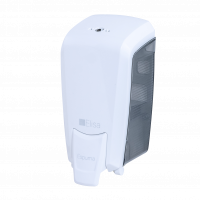 SABONETEIRA MINI ESPUMA P/REFIL BRANCO/FUME