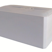 TOALHEIRO DE BALCÃO BRANCO/CRISTAL