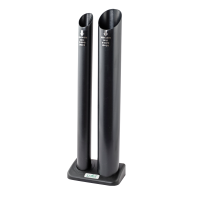 DISPENSADOR 2 TUBOS ÁGUA/CAFÉ -- Cor : Preto , Marca : Trilha 