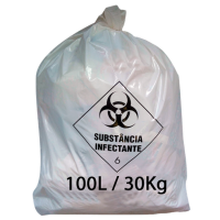 SACOS DE LIXO HOSPITALAR 100LTS - FARDO C/100 UND