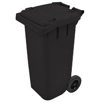 Conteiner 120 lts -- Cor : Preto , Marca : Bralimpia 