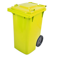 Conteiner 240 lts -- Cor : Amarelo , Marca : Bralimpia 