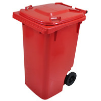 Conteiner 240 lts -- Cor : Vermelho , Marca : Bralimpia 