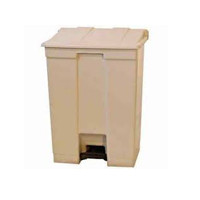 Lixeira de pedal 30 lts -- Cor : Bege , Marca : Bralimpia 