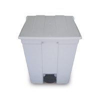 Lixeira com pedal 60 lts -- Cor : Branco , Marca : Bralimpia 