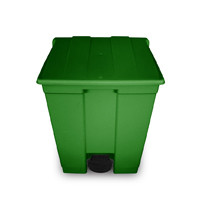 Lixeira com pedal 60 lts -- Cor : Verde , Marca : Bralimpia 