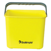 Balde 4lts com alça -- Cor : Amarelo , Marca : Bralimpia 